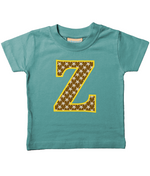 Brown Starfish Letter Z T Shirt