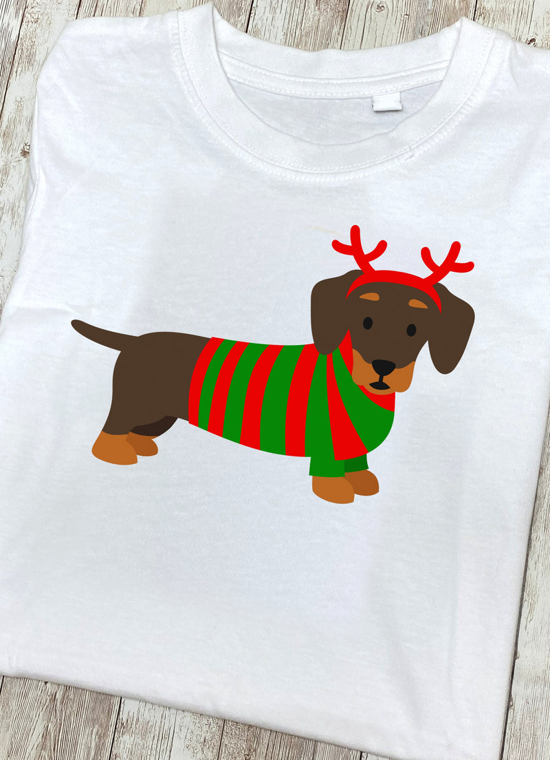 Christmas Dachshund T Shirt