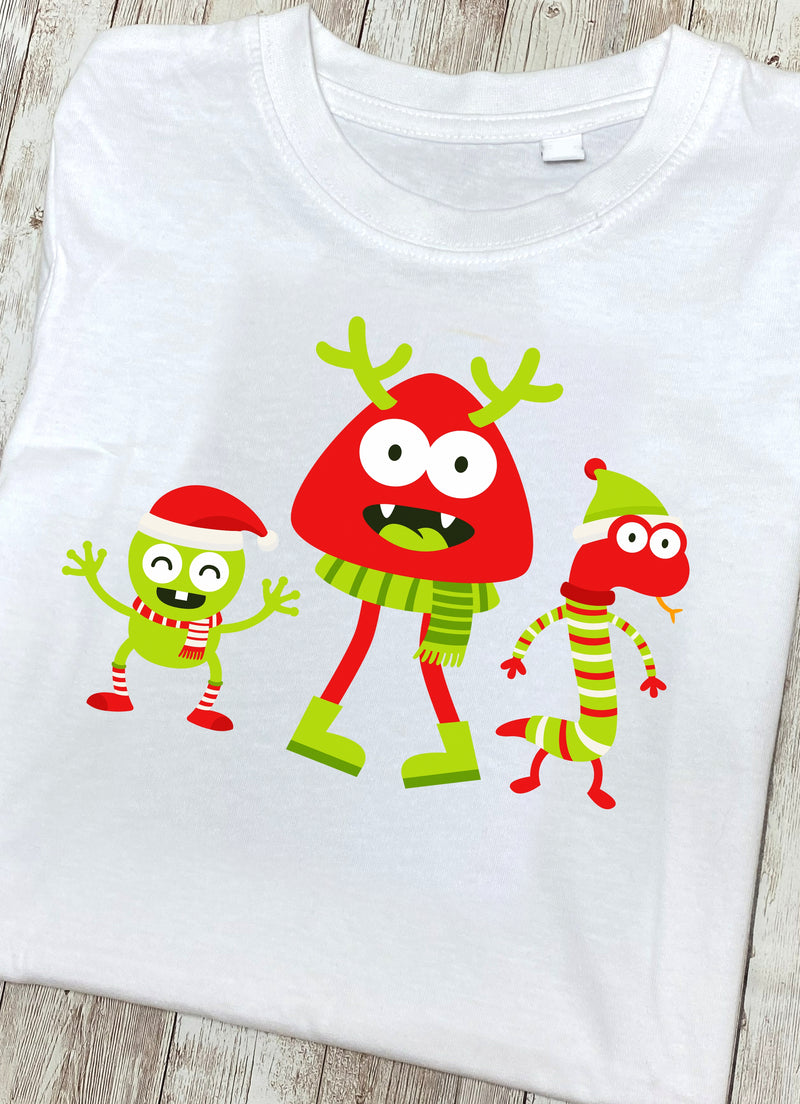 Christmas Monster Friends t Shirt