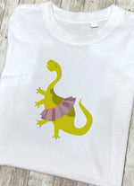 Green Lady Dinosaur T Shirt