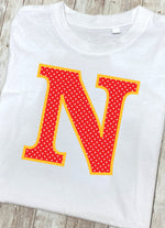 Red Polka Dot T-Shirt Letter N