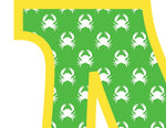 Green Crabs T-Shirt Letter N