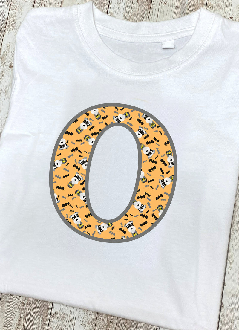 Batman Dog T-Shirt Letter O