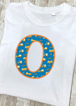 Blue Digger Letter O T Shirt