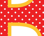 Red Polka Dot T-Shirt Letter P