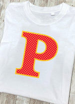 Red Polka Dot T-Shirt Letter P