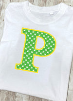 Green Crabs T-Shirt Letter P