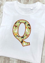 Doggy Playtime T-Shirt Letter Q