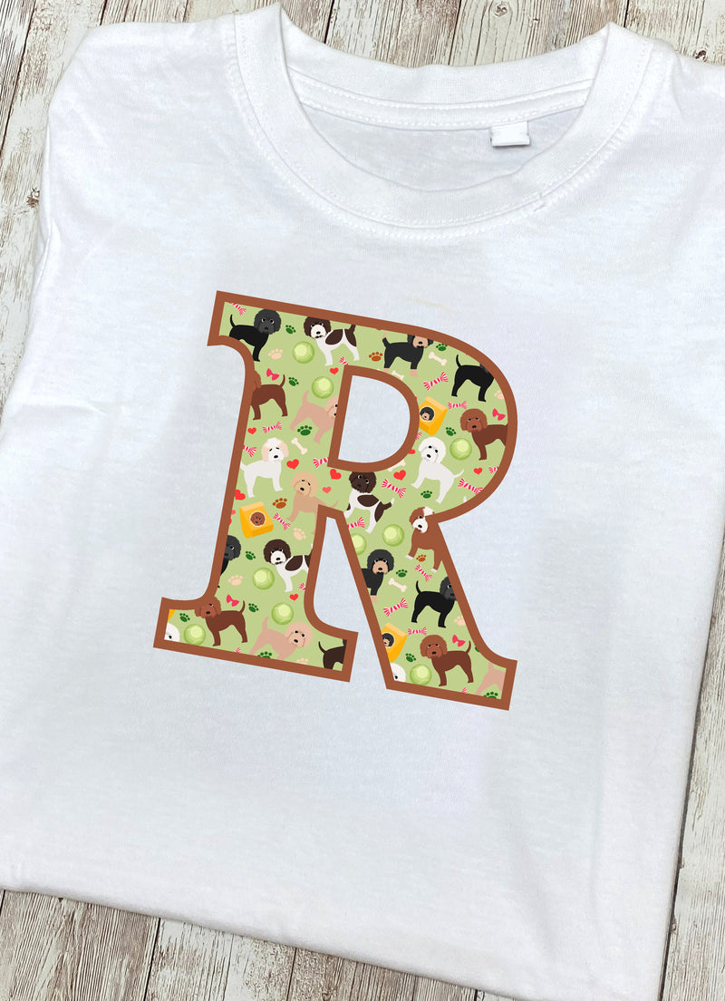 Doggy Playtime T-Shirt Letter R