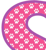 Pink Paws T-Shirt Letter S