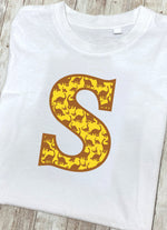 Yellow Dinosaur T-Shirt Letter S