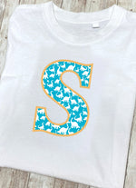 Blue Dinosaur T-Shirt Letter S