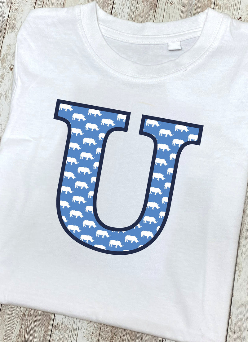 Blue Rhino Letter U T Shirt