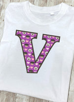 Purple Dog And Cat Love Letter V T Shirt