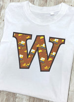 Brown Digger Letter W T Shirt