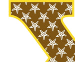 Brown Starfish Letter X T Shirt