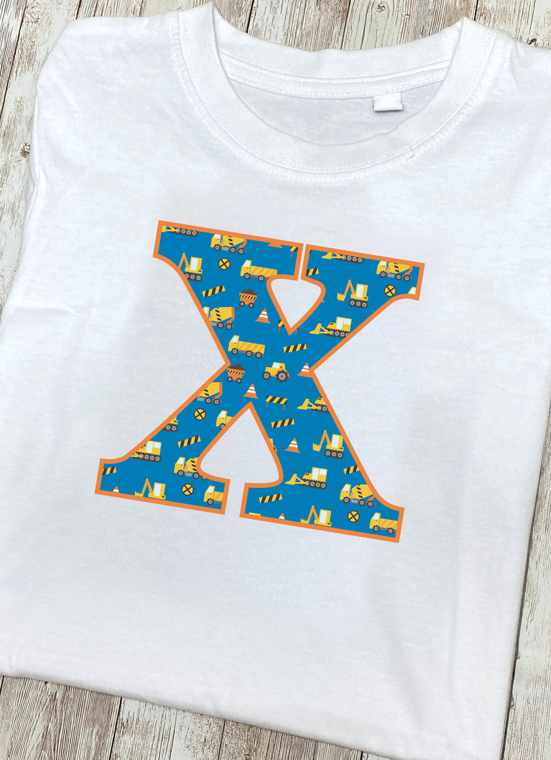 Blue Digger Letter X T Shirt