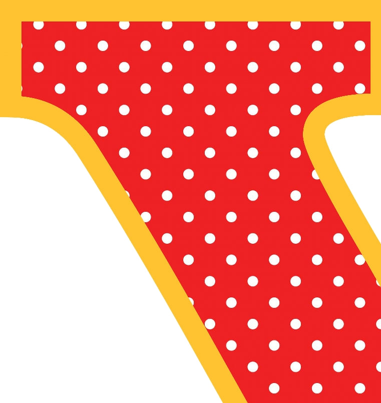 Red Polka Dot T-Shirt Letter Y