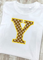 Brown Starfish Letter Y T Shirt