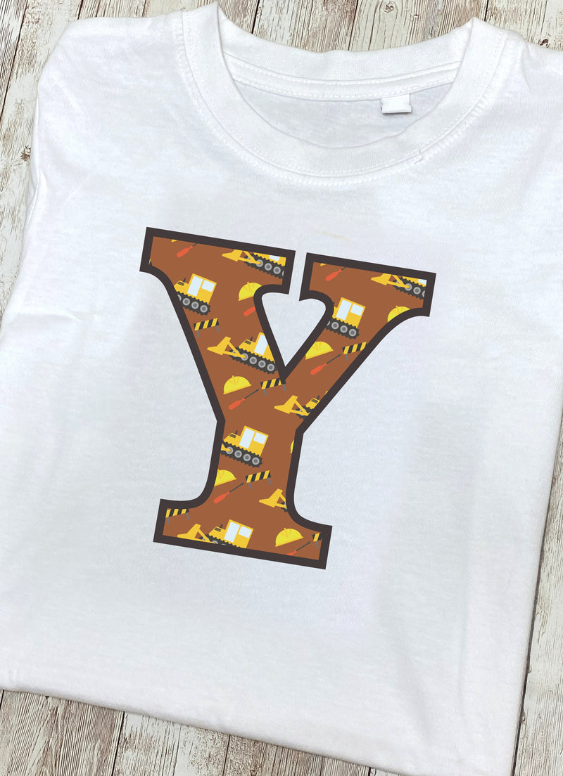 Brown Digger Letter Y T Shirt