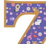 Purple Cats T-Shirt Letter Z