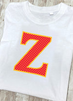 Red Polka Dot T-Shirt Letter Z