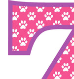 Pink Paws T-Shirt Letter Z