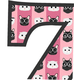 Pink Cats T-Shirt Letter Z