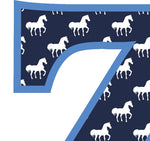 Blue Horse T-Shirt Letter Z