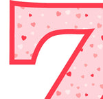 Pink Hearts T-Shirt Letter Z