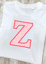 Pink Hearts T-Shirt Letter Z