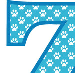 Blue Paws T-Shirt Letter Z