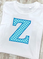 Blue Paws T-Shirt Letter Z