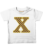 Brown Starfish Letter X T Shirt