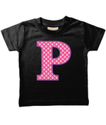 Pink Paws T-Shirt Letter P