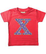 Purple Cats T-Shirt Letter X