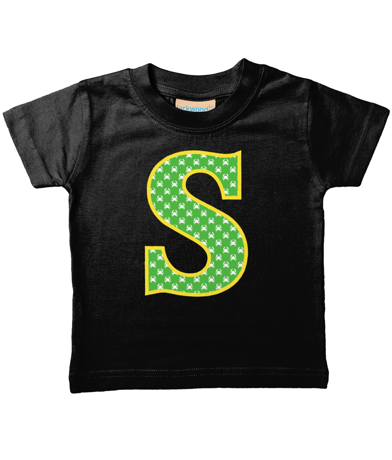 Green Crabs T-Shirt Letter S