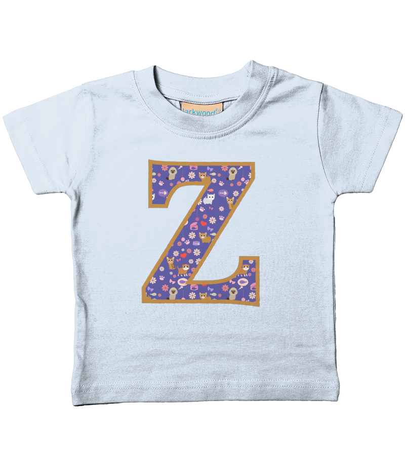 Purple Cats T-Shirt Letter Z