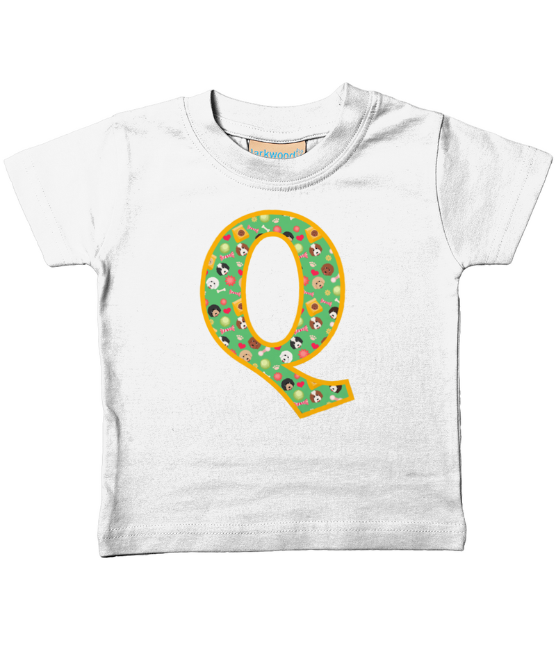 Doodle Dogs T-Shirt Letter Q