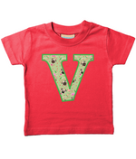 Green Pug T-Shirt Letter V