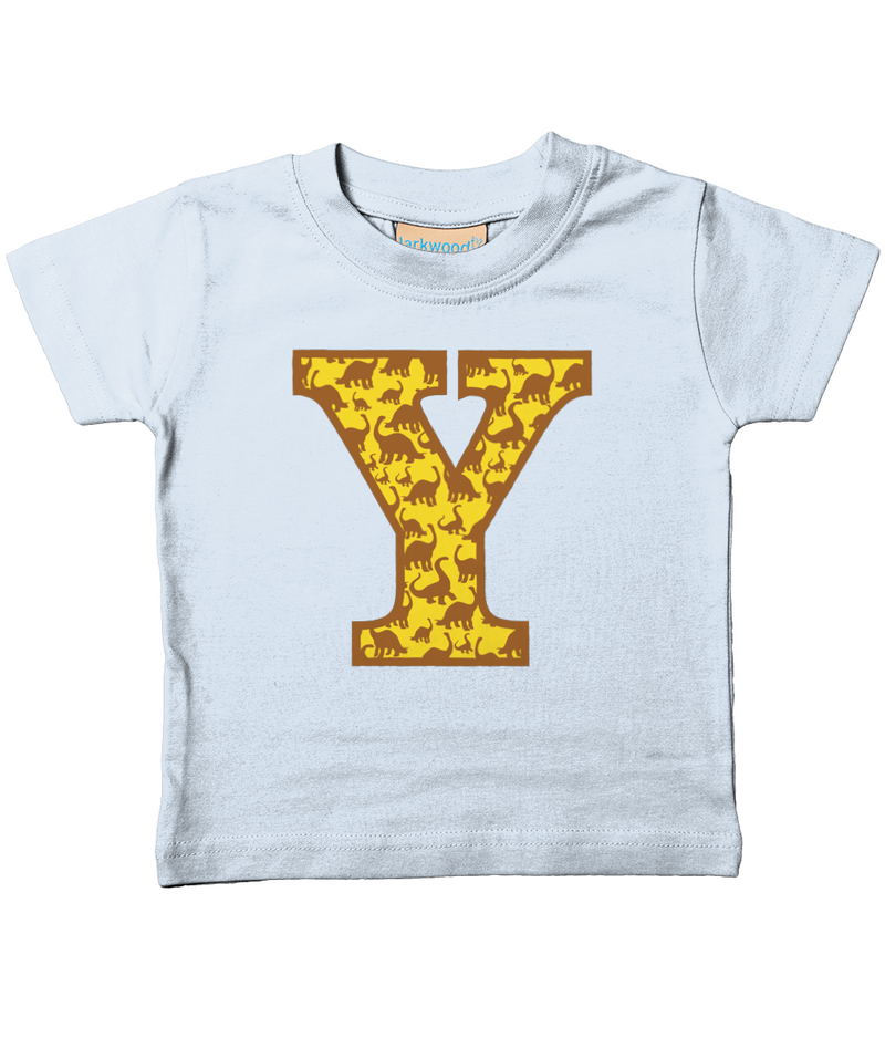 Yellow Dinosaur T-Shirt Letter Y