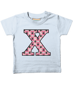 Pink Cats T-Shirt Letter X