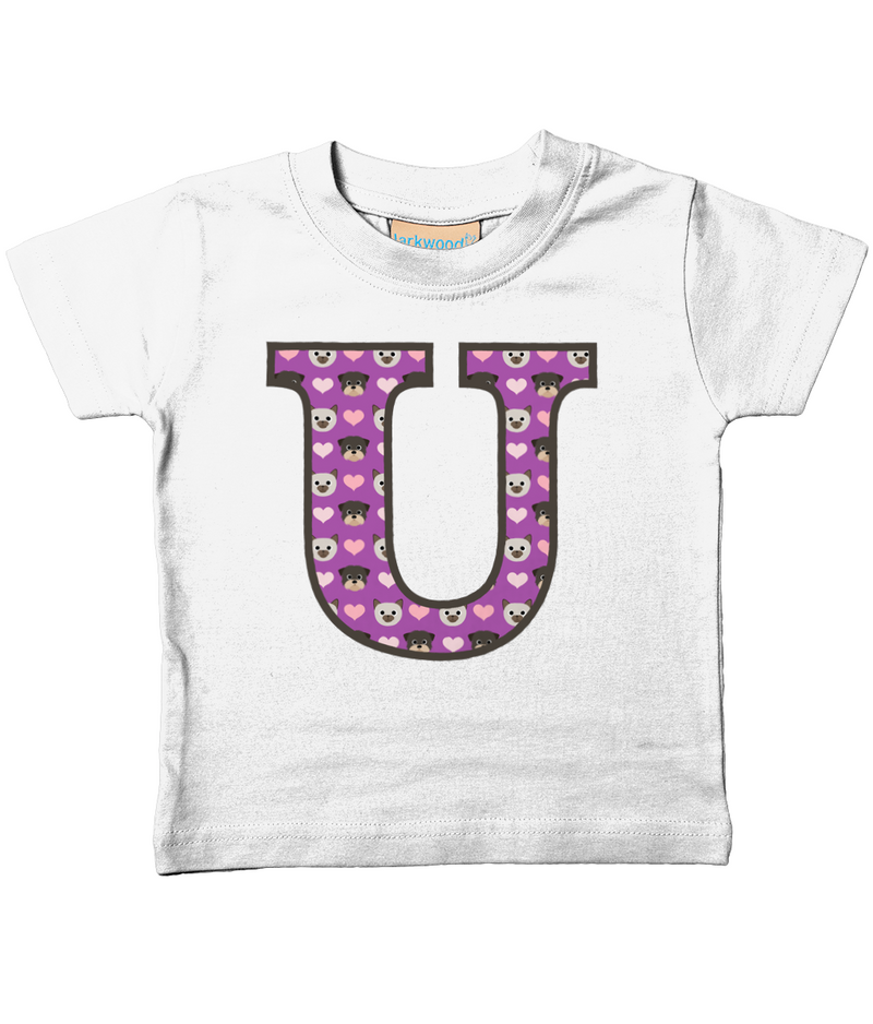 Doodle Dogs T-Shirt Letter U