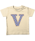 Purple Dogs And Cats Letter V T Shirt