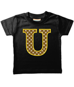 Brown Starfish Letter U T Shirt