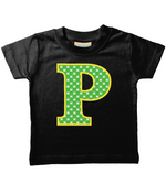 Green Crabs T-Shirt Letter P