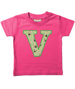 Green Pug T-Shirt Letter V