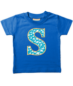 Blue Dinosaur T-Shirt Letter S