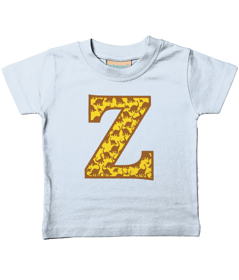 Yellow Dinosaur T-Shirt Letter Z