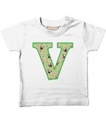 Green Pug T-Shirt Letter V